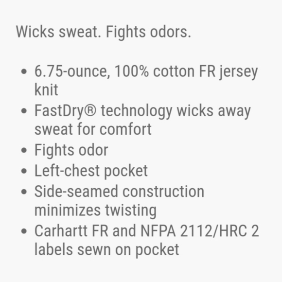 Carhartt Force Flame-Resistant Cotton Long-Sleeve T-Shirt 2XL - Picture 11 of 11